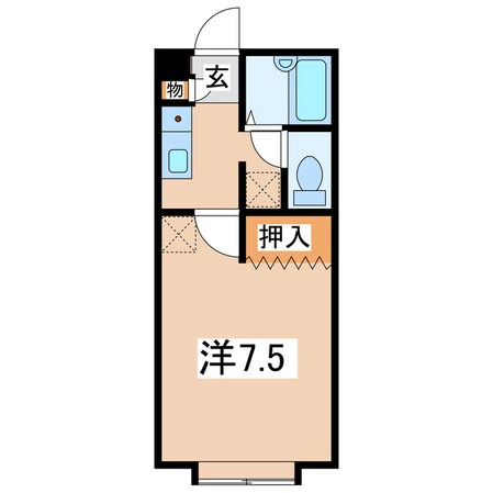 郡山駅 徒歩35分 1階の物件間取画像